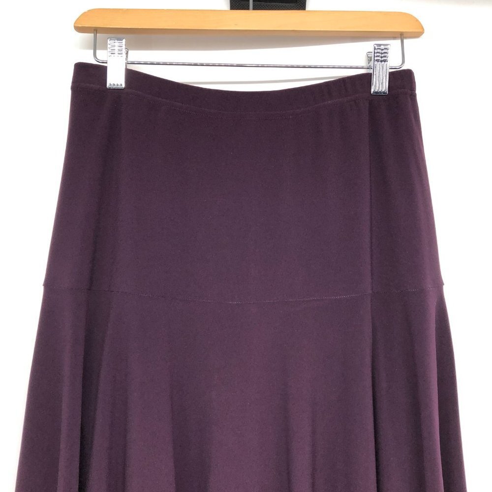 Fast Base Plum Flared Midi Skirt size L - Picture 4 of 13